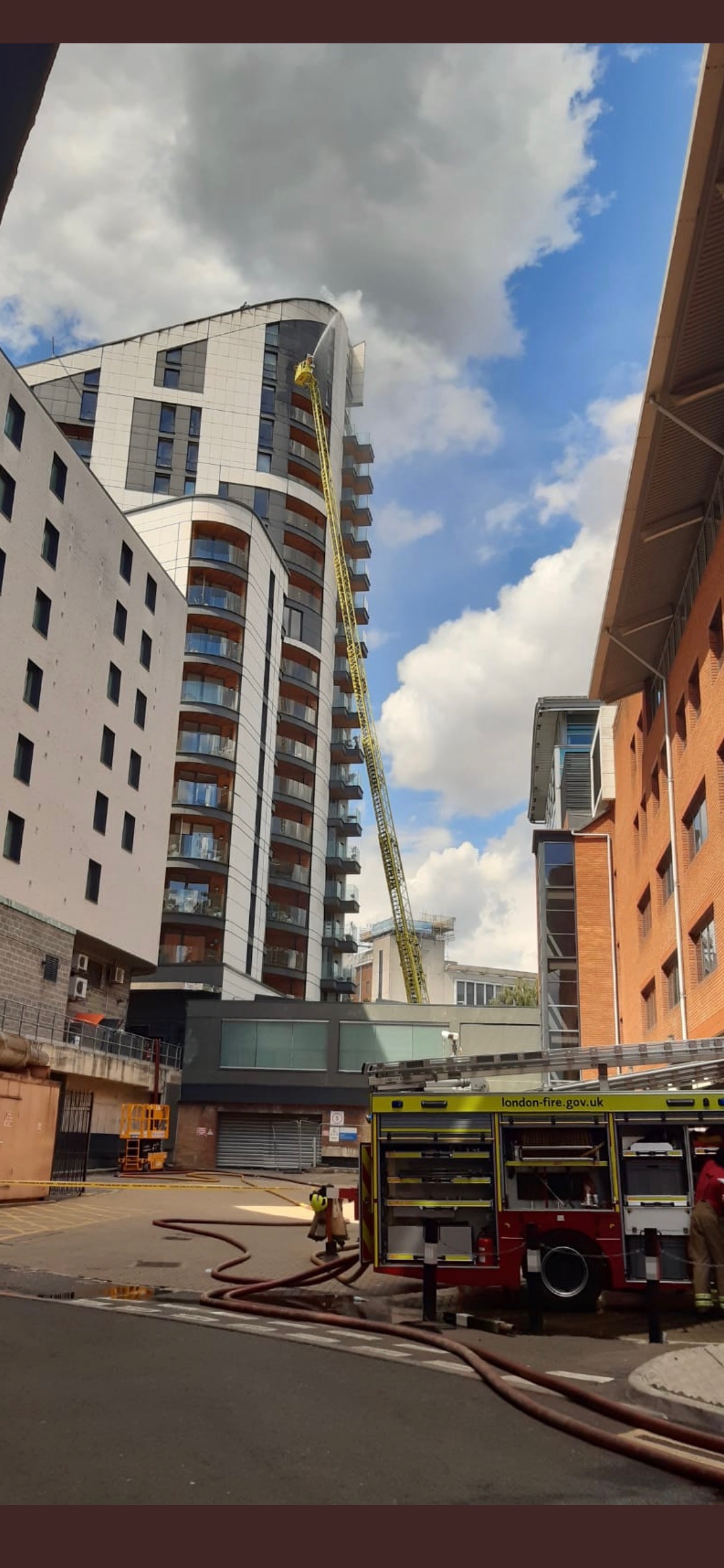 Sprinkler Saves London, St Mark’s Square Bromley Sprinkler Activation